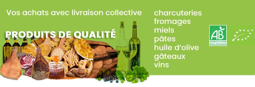 achats avec livraison collective de produits bio